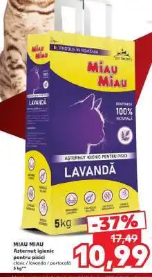 Kaufland MIAU MIAU Așternut igienic pentru pisici Ofertă