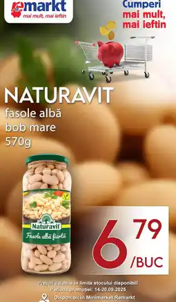 Remarkt Naturavit fasole albă bob mare Ofertă