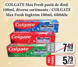 CBA Colgate Max Fresh pastă de dinți Ofertă
