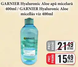 CBA Garnier hyaluronic aloe apa micelara Ofertă