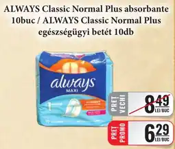 CBA Always classic normal plus absorbante Ofertă