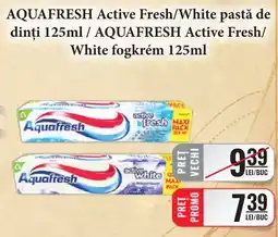 CBA Aquafresh active fresh/white Ofertă