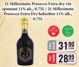 CBA 21 Millesimato Prosecco Extra dry vin spumant Ofertă
