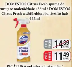 CBA Domestos citrus fresh spumă de curățare toaletă&baie Ofertă