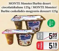 CBA Monte monster/barbie desert ciocolata&alune Ofertă