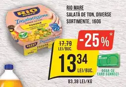 Mega Image Rio mare salată de ton, diverse sortimente Ofertă