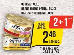 Mega Image Gourmet gold hrană umedă pentru pisici Ofertă