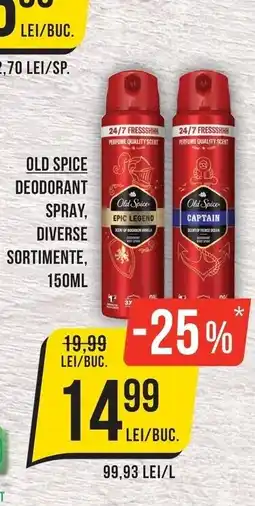 Mega Image Old Spice deodorant spray Ofertă