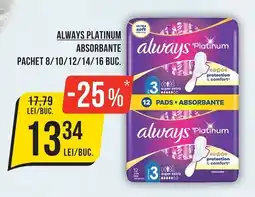 Mega Image Always Platinum absorbante Ofertă