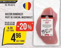 Mega Image Gusturi Românești Piept de Curcan, Mușchiulet Ofertă
