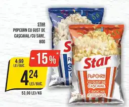 Mega Image Star popcorn cu gust de cașcaval Ofertă