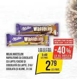 Mega Image Milka Waffelini Ofertă