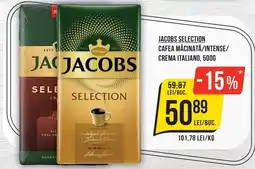 Mega Image Jacobs selection cafea măcinată/intense/crema italiano Ofertă
