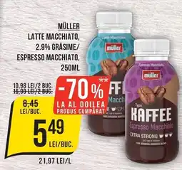 Mega Image Muller latte macchiato espresso macchiato Ofertă