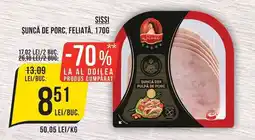 Mega Image Sissi șuncă de porc, feliată Ofertă