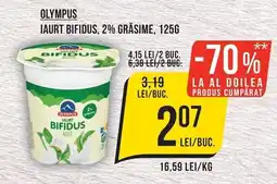 Mega Image Olympus Iaurt Bifidus Natur 2% grasime Ofertă
