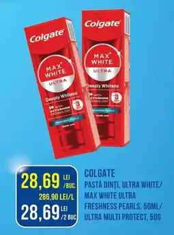 Mega Image Colgate pastă dinți, ultra white/max white ultra Ofertă