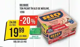 Mega Image Rio mare ton picant în ulei de măsline Ofertă