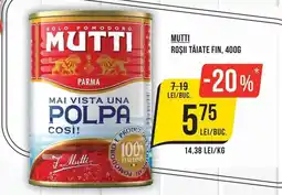 Mega Image Mutti roșii tăiate fin Ofertă