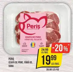 Mega Image Peris ceafă de porc, fără os, feliată Ofertă