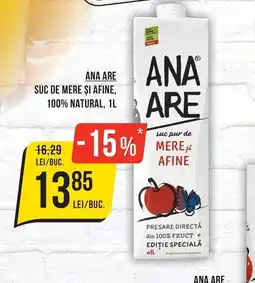 Mega Image Ana Are suc pur de mere si afine Ofertă