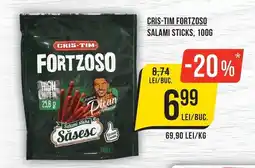 Mega Image Cris-tim fortzoso salami sticks Ofertă