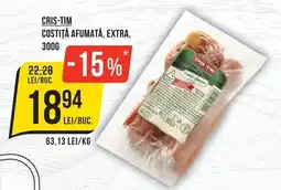 Mega Image Cris-tim costiță afumată, extra Ofertă