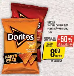 Mega Image Doritos tortilla chips cu gust de brânză/ardei iute Ofertă