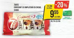 Mega Image 7days croissant cu umplutură cu cacao Ofertă