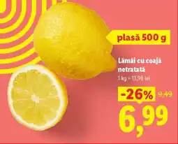 Lidl Lămâi cu coaja netratată Ofertă