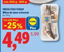 Lidl Fresh Fish Today Biban de mare eviscerat Ofertă