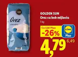 Lidl GOLDEN SUN Orez cu bob mijlociu Ofertă