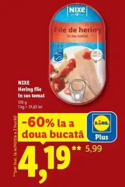 Lidl NIXE Hering file în sos tomat Ofertă