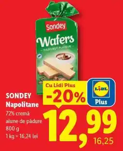 Lidl Sondey Napolitane Ofertă