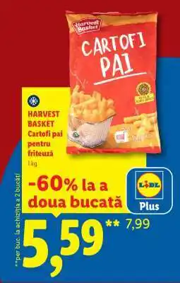 Lidl HARVEST BASKET Cartofi pai pentru friteuză Ofertă