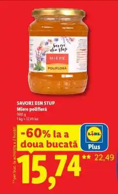 Lidl Savori din stup Miere polifloră Ofertă