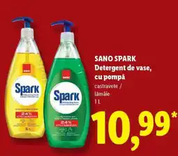 Lidl SANO SPARK Detergent de vase, cu pompă Ofertă