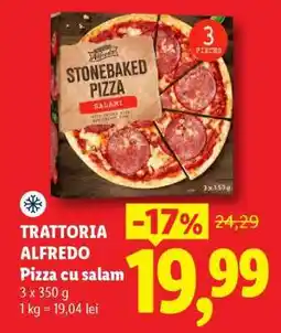 Lidl Trattoria Alfredo Pizza cu salam Ofertă