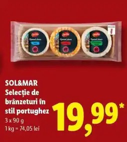 Lidl SOL&MAR Selecție de brânzeturi în stil portughez Ofertă
