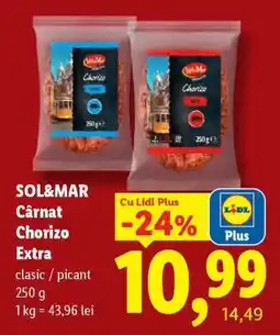 Lidl SOL&MAR Cârnat Chorizo extra Ofertă