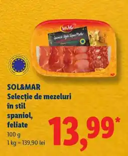 Lidl SOL&MAR Selecție de mezeluri în stil spaniol, feliate Ofertă