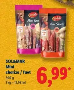 Lidl SOL&MAR Mini chorizo / fuet Ofertă