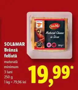 Lidl SOL&MAR Brânză feliată Ofertă