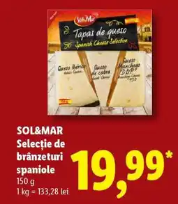 Lidl SOL&MAR Selecție de brânzeturi spaniole Ofertă