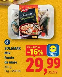 Lidl SOL&MAR Mix fructe de mare Ofertă