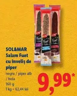 Lidl SOL&MAR Salam Fuet cu înveliș de piper Ofertă