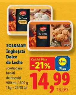 Lidl SOL&MAR Înghețată Dolce de Leche Ofertă