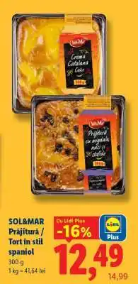 Lidl SOL&MAR Prăjitură / Tort în stil spaniol Ofertă