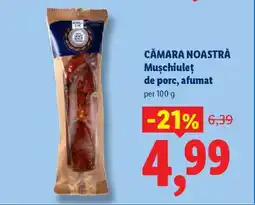 Lidl Cămara Noastră Mușchiuleț de porc, afumat Ofertă