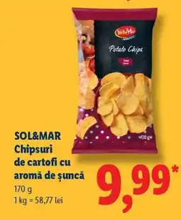Lidl SOL&MAR Chipsuri de cartofi cu aromă de șuncă Ofertă